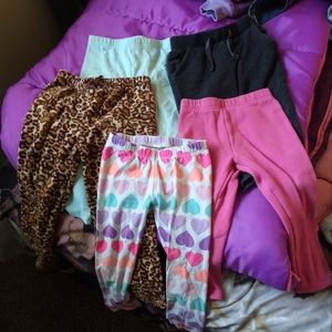 5🖐 piece 3T toddler girl pants 👖 !!